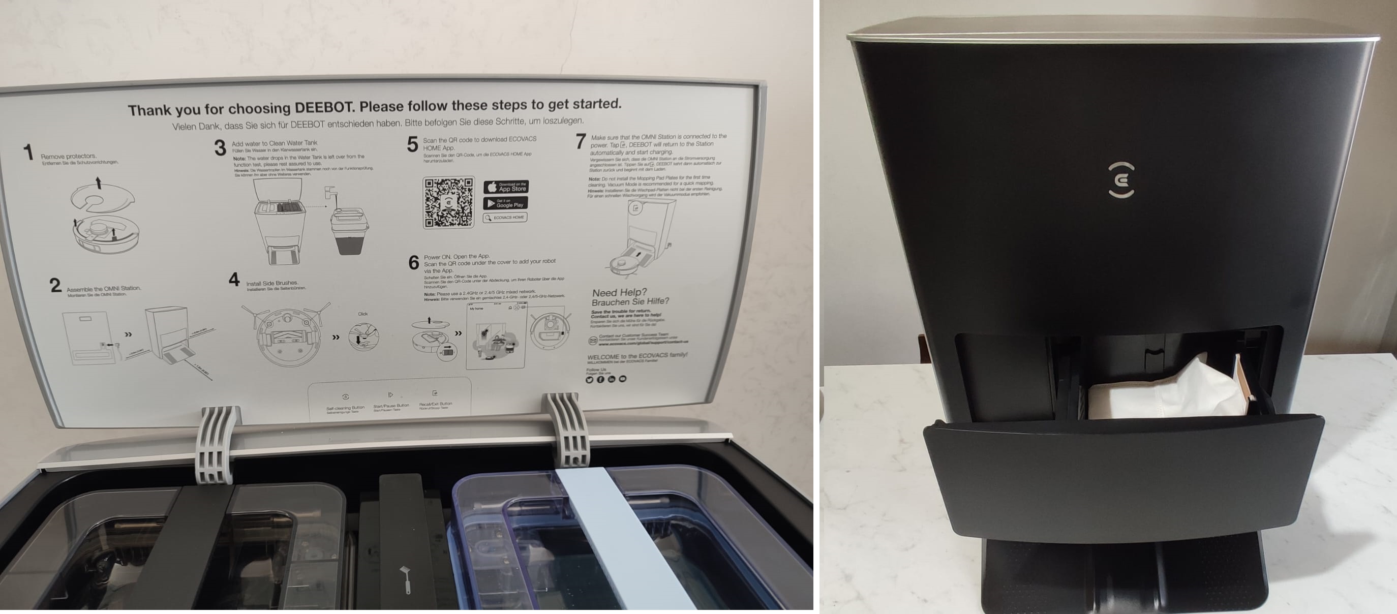 ECOVACS DEEBOT X1 OMNI : Il Robot Completo che Aspira e Lava i pavimenti con Sistema di Videosorveglianza Integrato